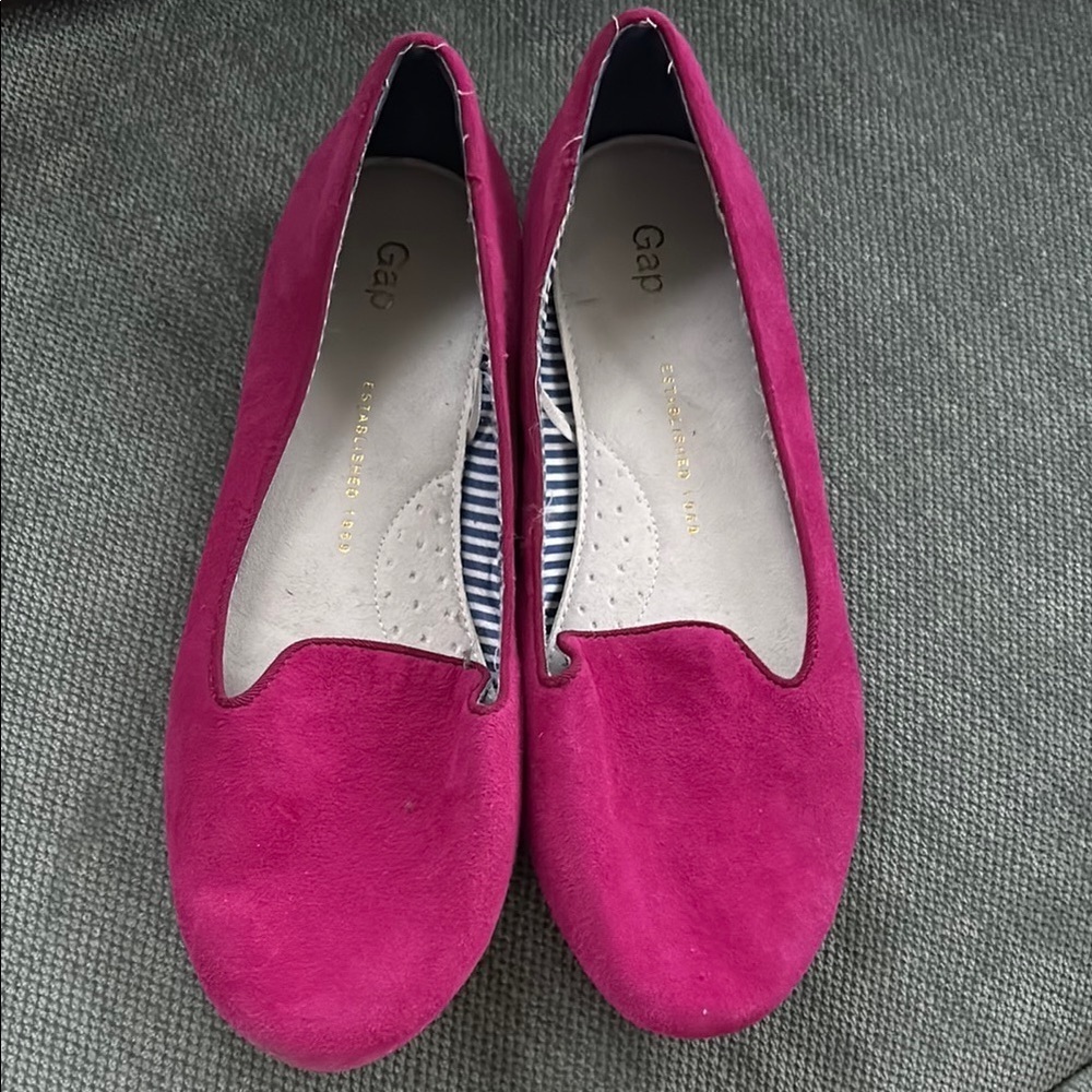 GAP Pink Suede Loafers